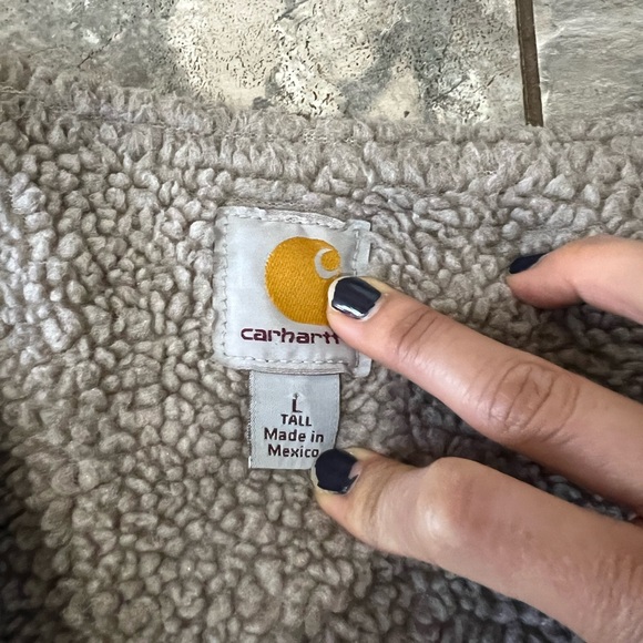 Vintage Carhartt Zip Up Vest Brown Canvas Sherpa Work V26
Size L - Picture 5 of 8